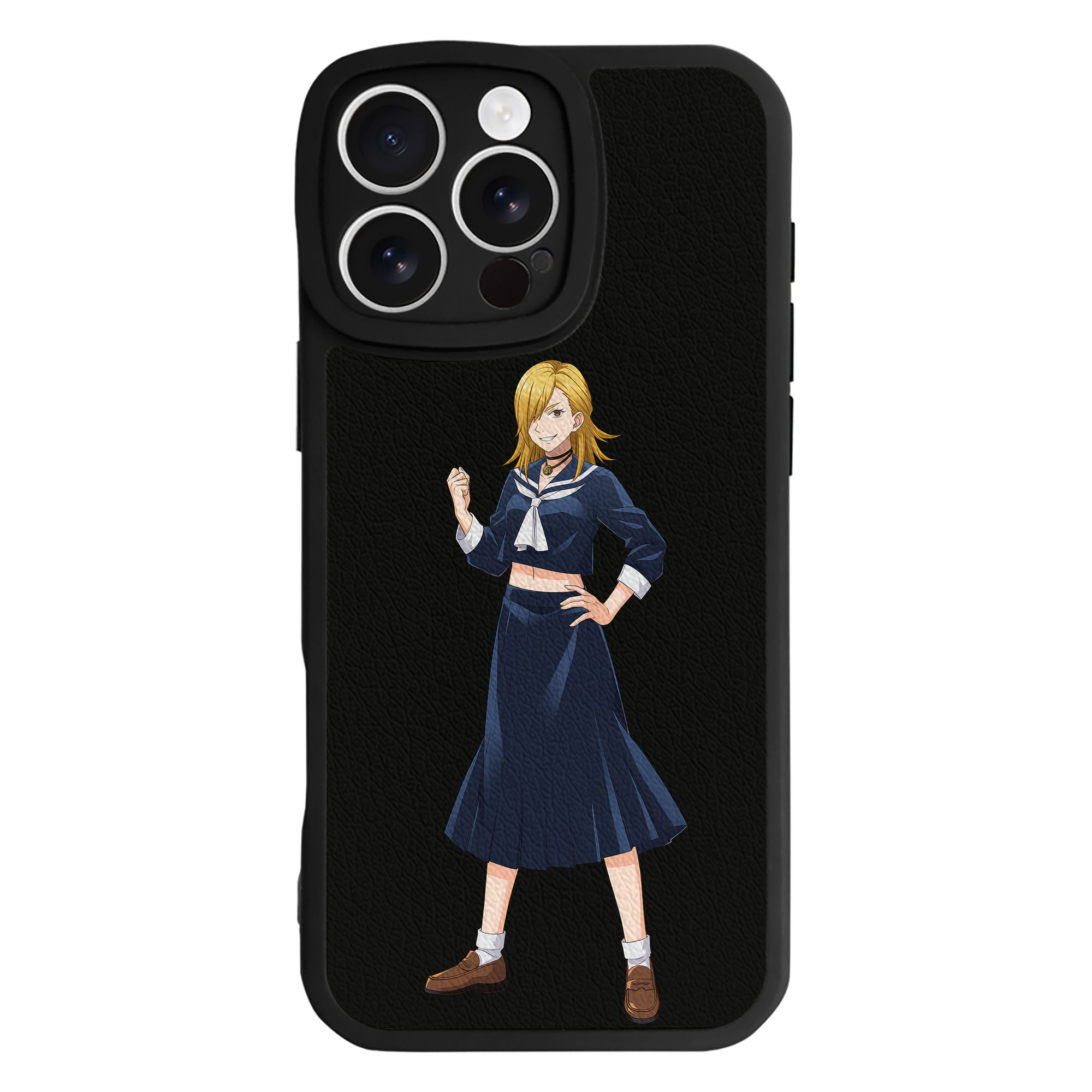 （画像用） 呪術廻戦 Jujutsu Kaisen 【iPhone 16シリーズ対応】シリコンスマホケース（レザー調） 材質：シリコン